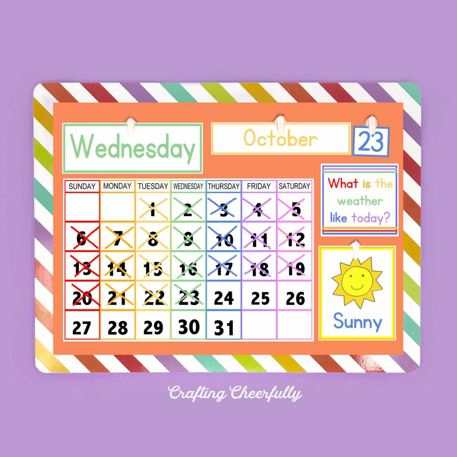 calendar template for preschool