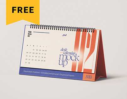 calendar mockup template