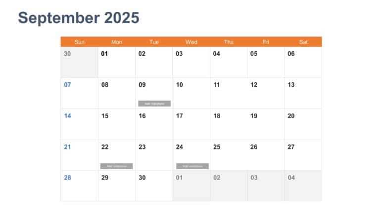 calendar 2025 template editable