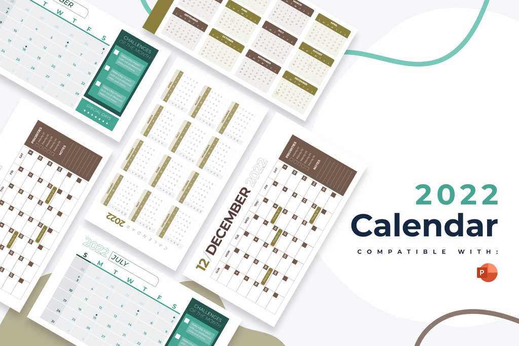 calendar in powerpoint template