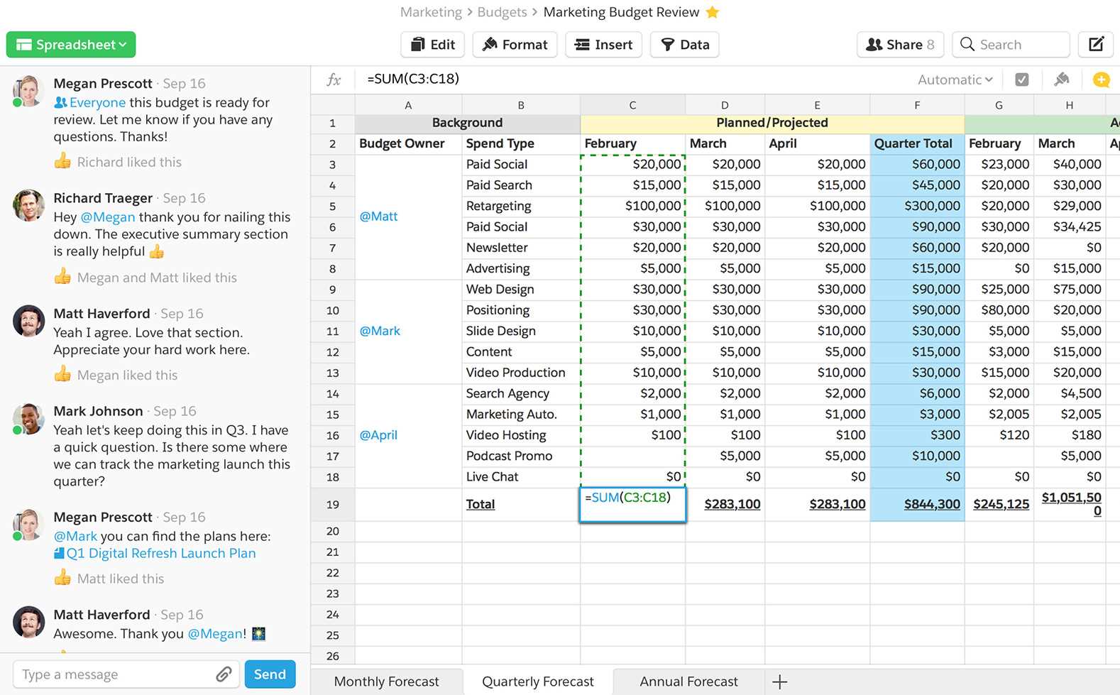 quip calendar template