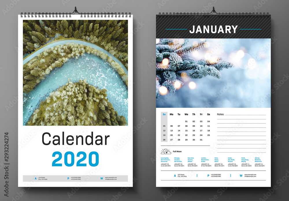 wall calendar design template