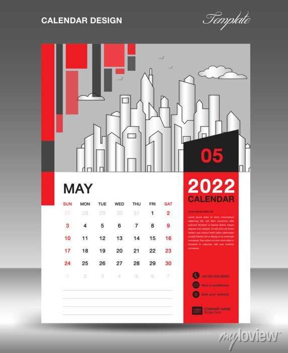 wall calendar design template