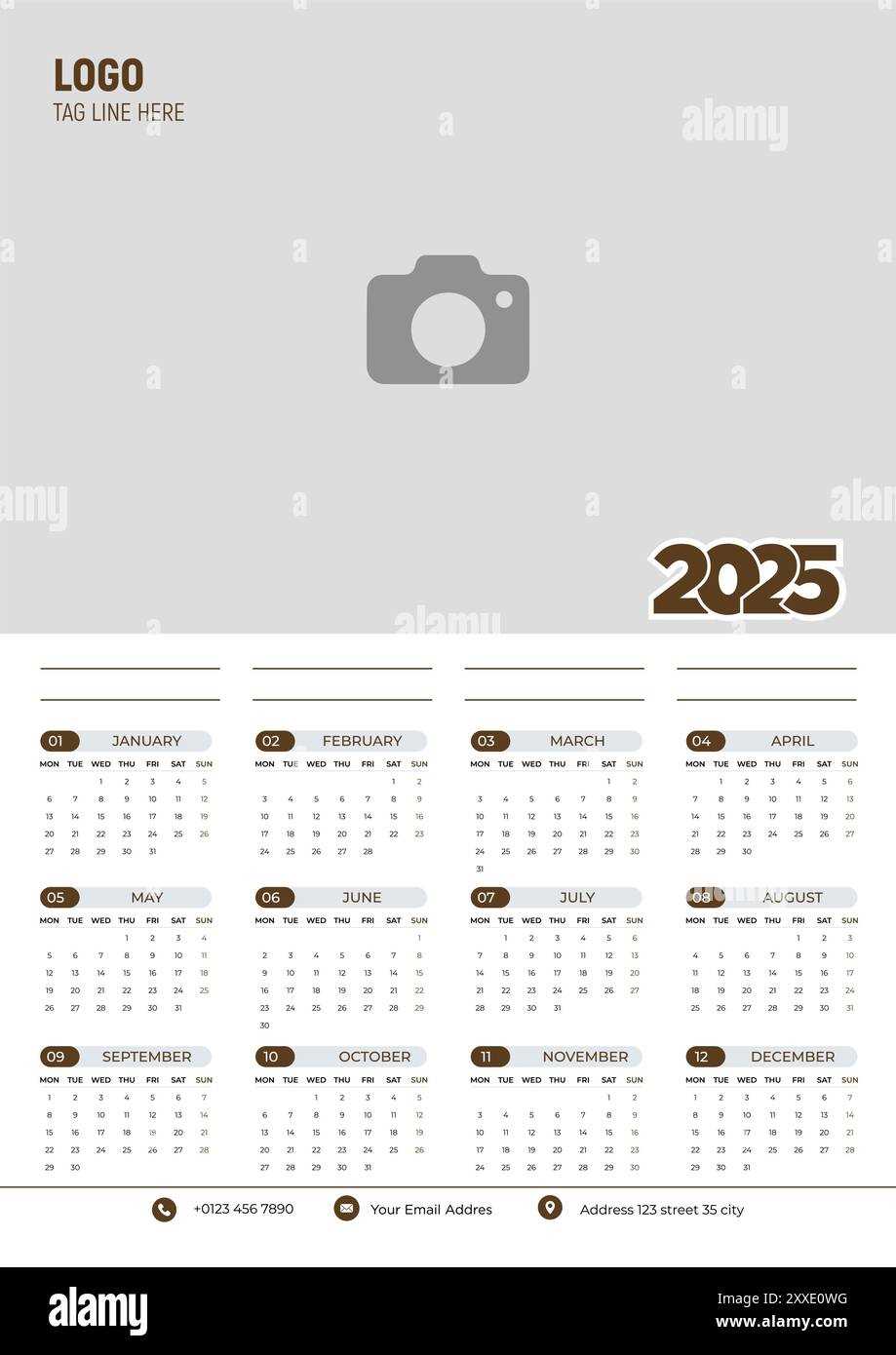 wall calendar template