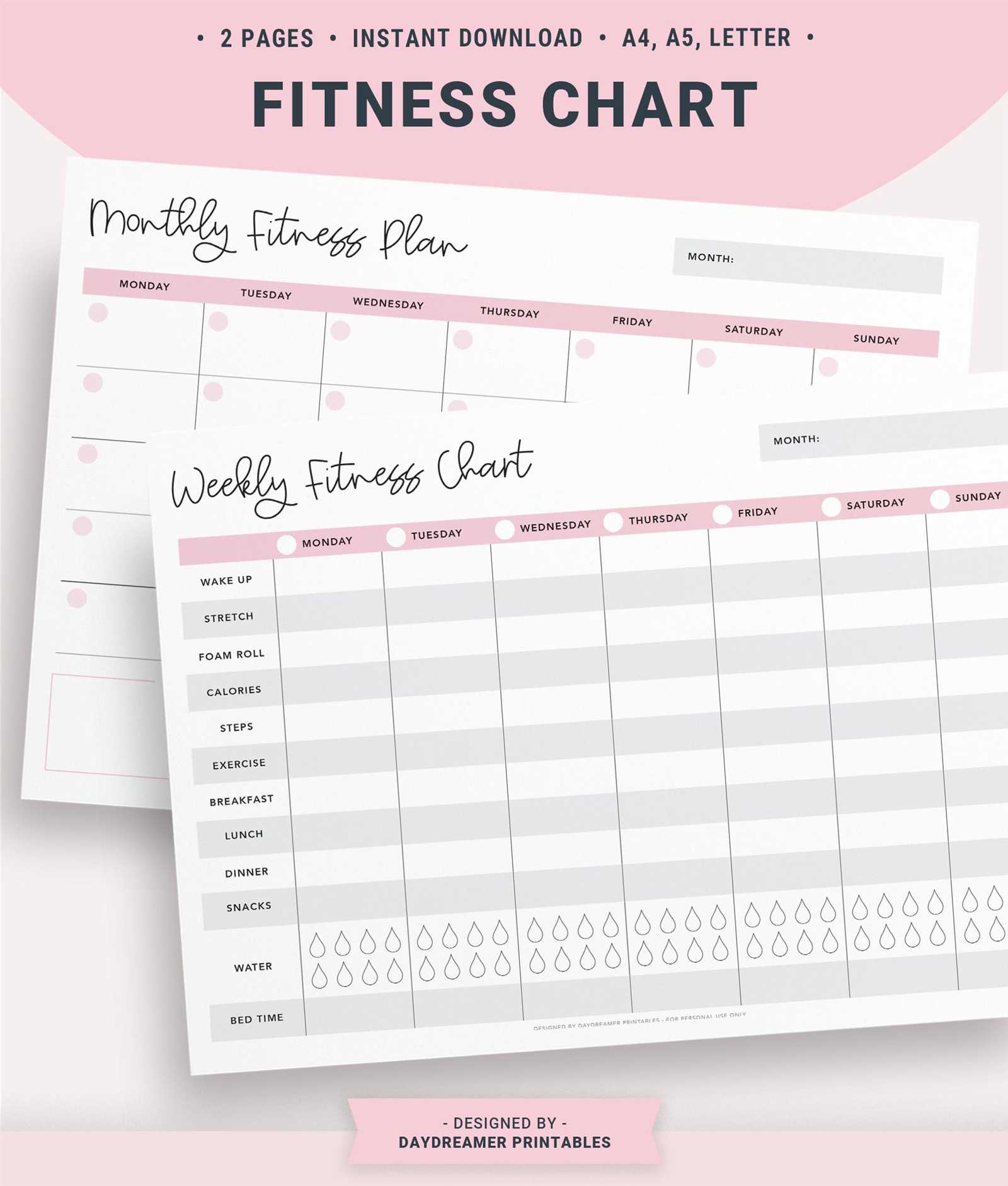 free fitness calendar template