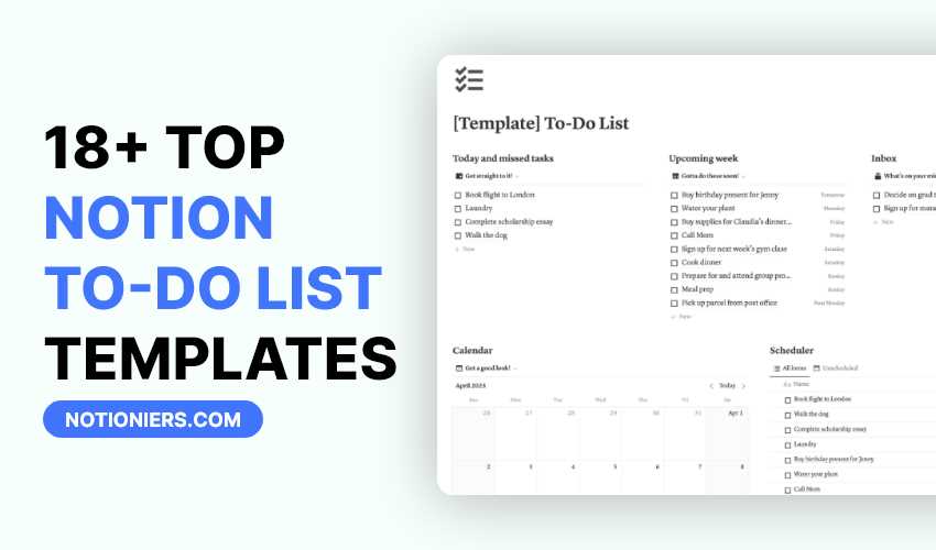 best notion calendar templates