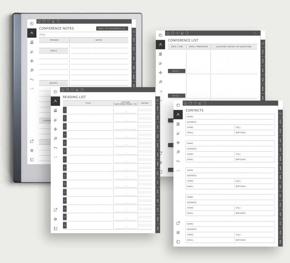 remarkable calendar template 2025 free