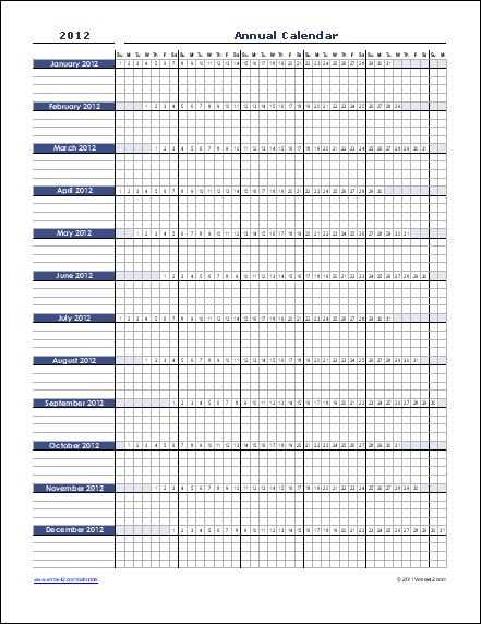 evernote 2025 calendar template