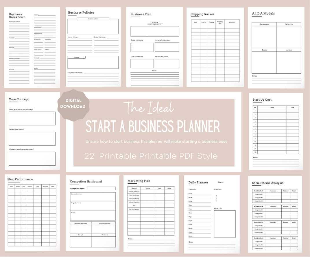 business plan calendar template