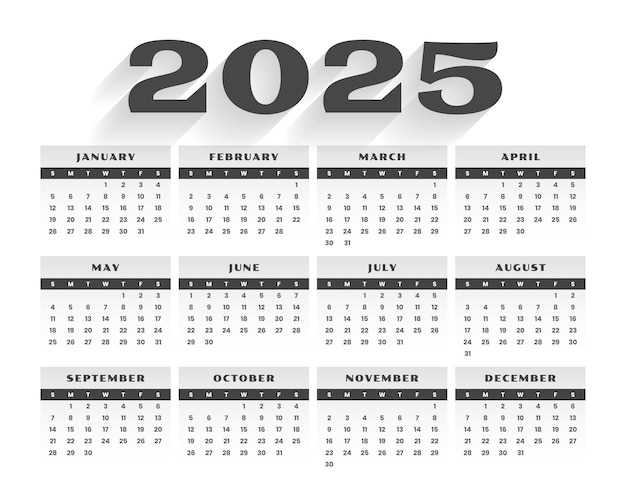 calendar templates 2025 free