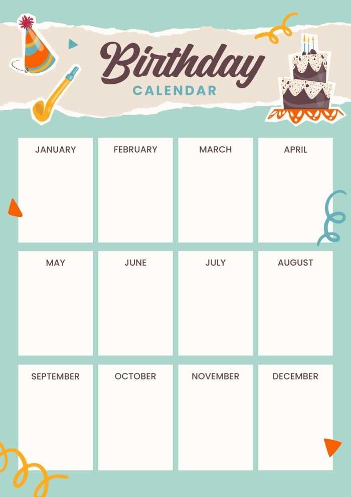 calendar collage template