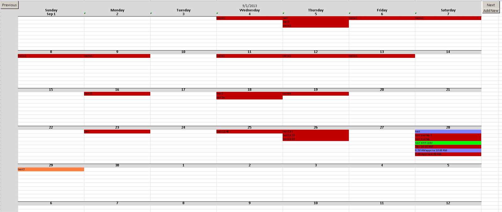 xls calendar template