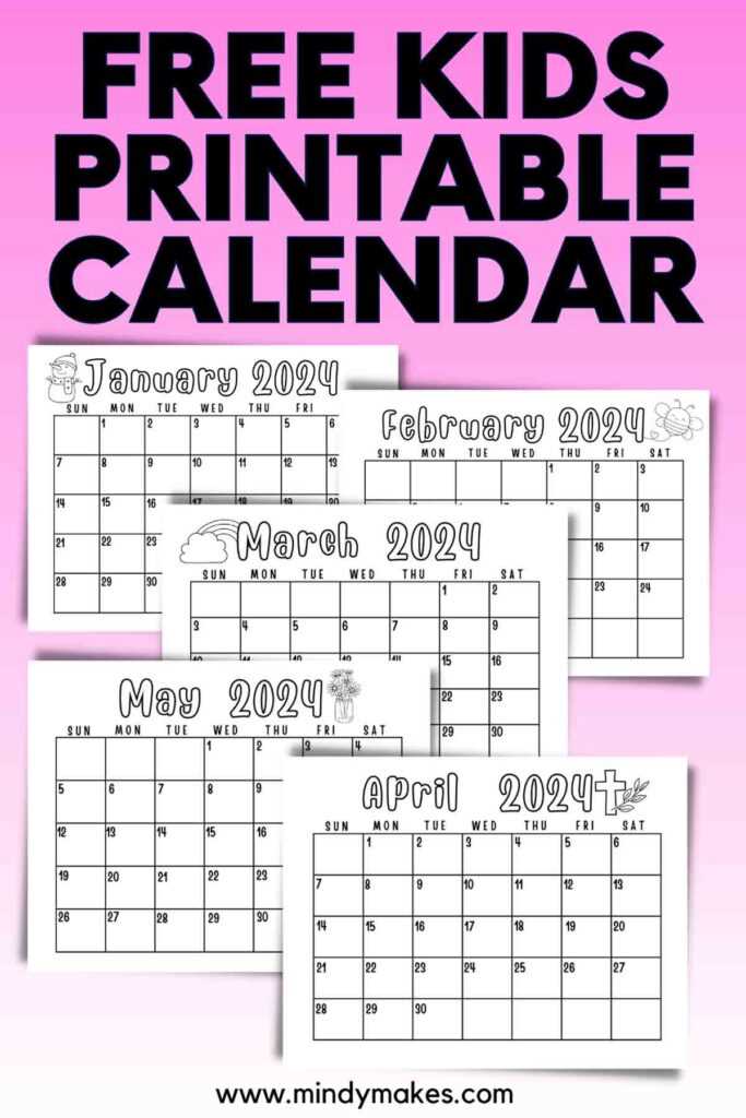 snack calendar template preschool