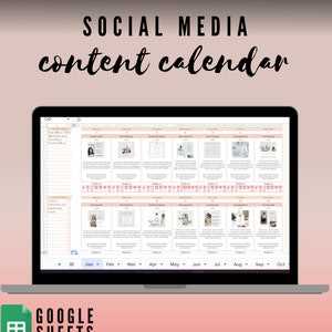 yearly social media calendar template