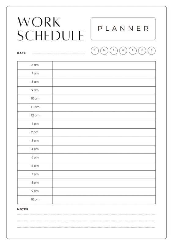 yearly work schedule calendar template