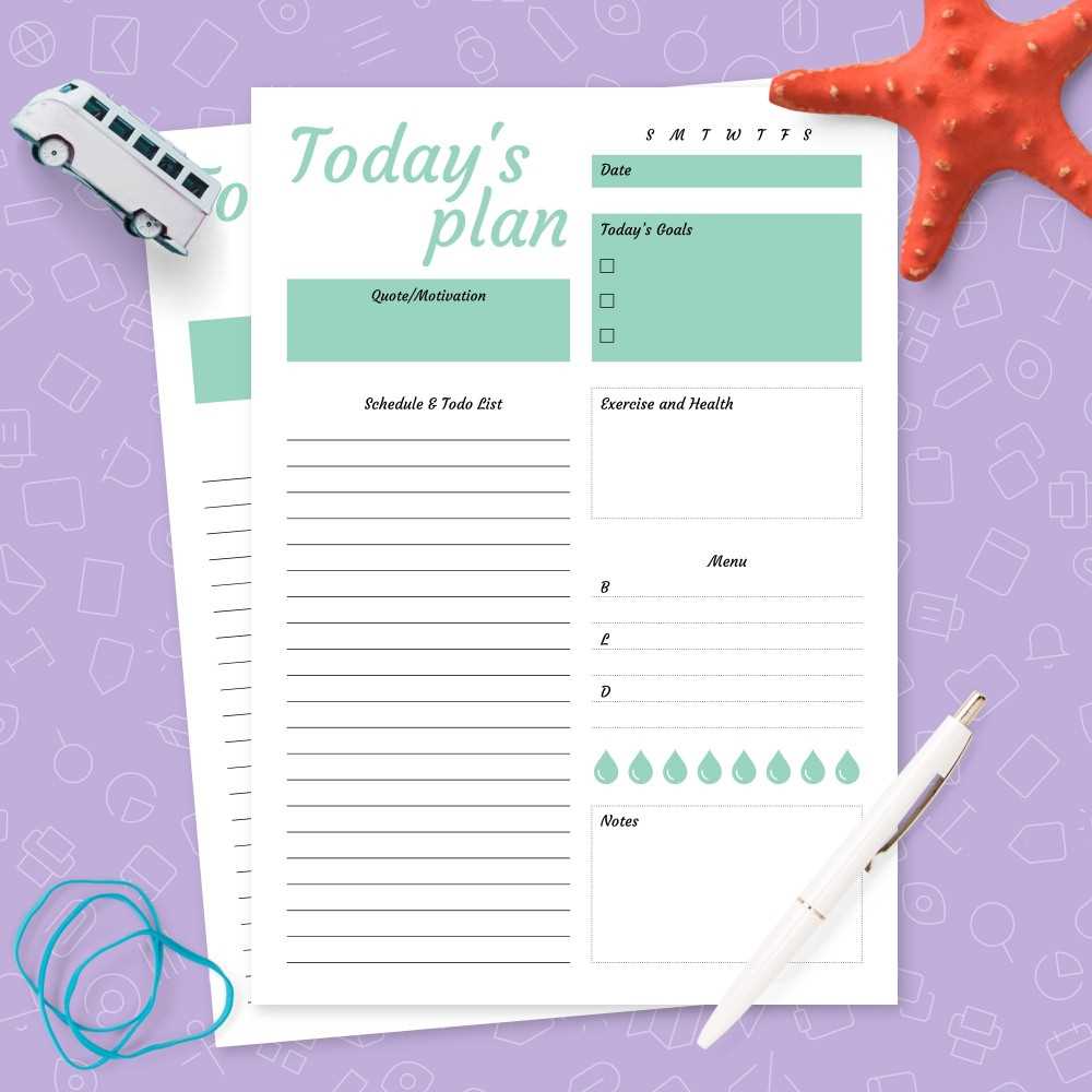 calendar and to do list template