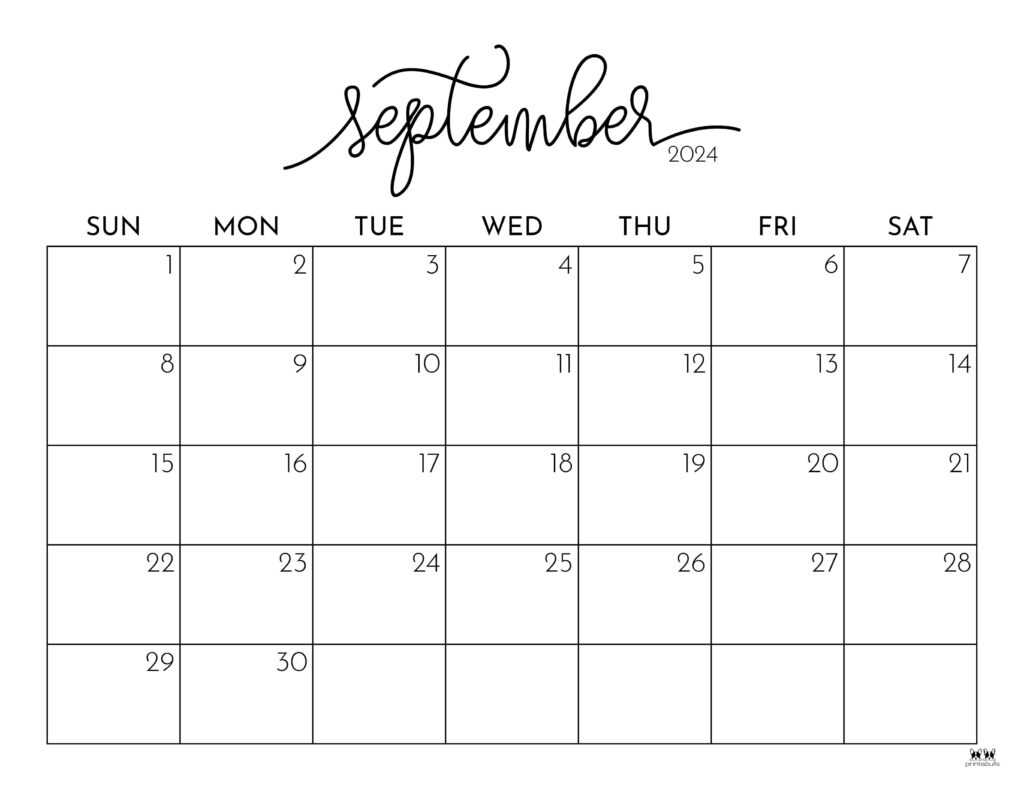 september calendar template free