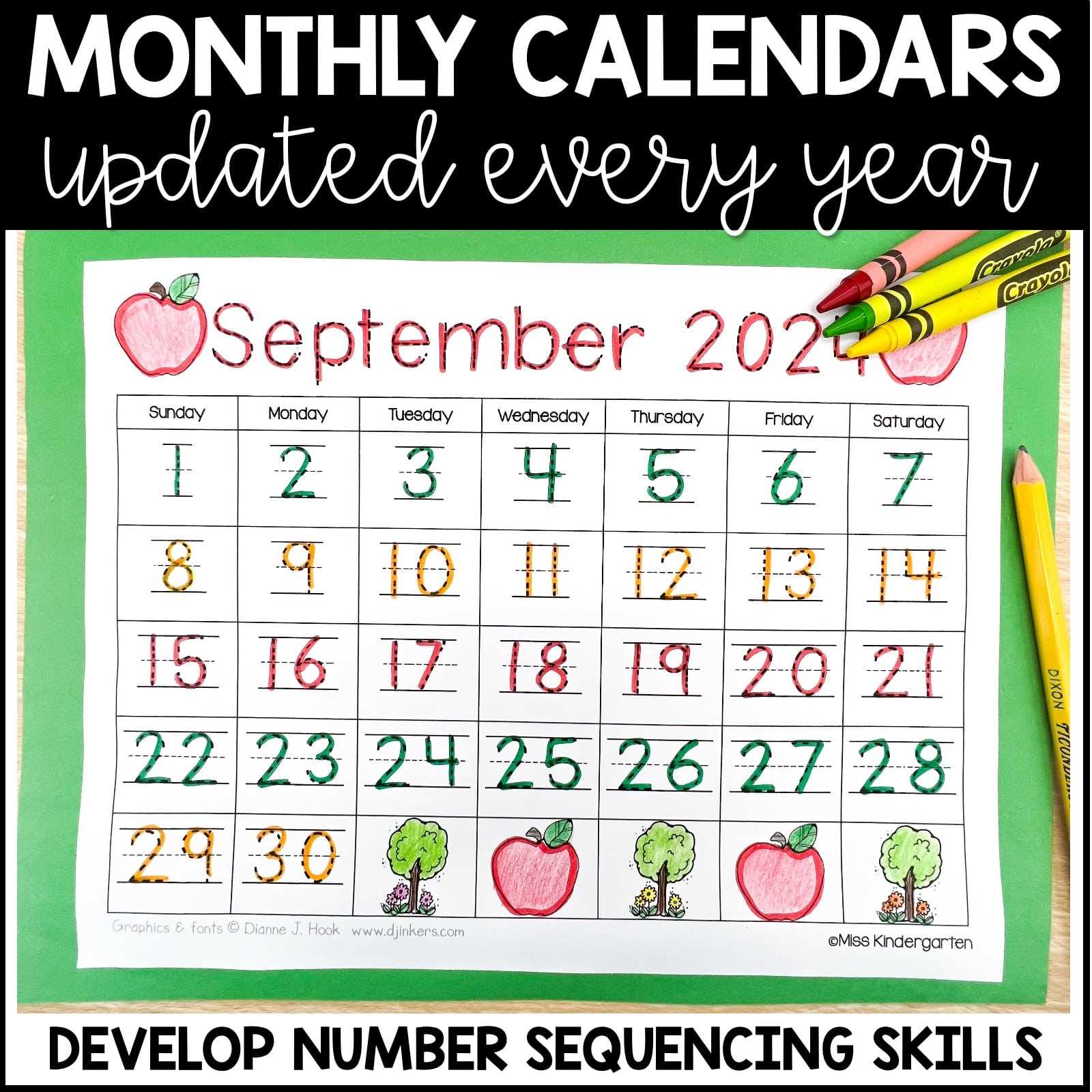 blank preschool calendar template