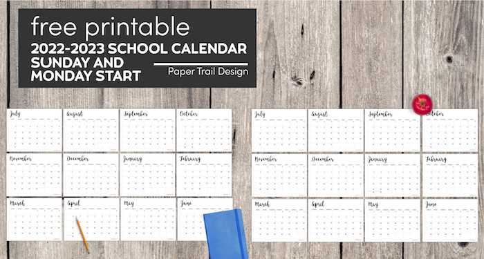 academic calender template