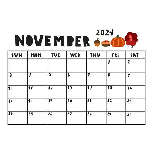 calendar november template