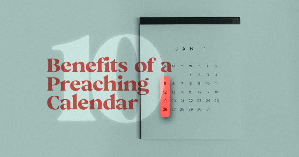 preaching calendar template