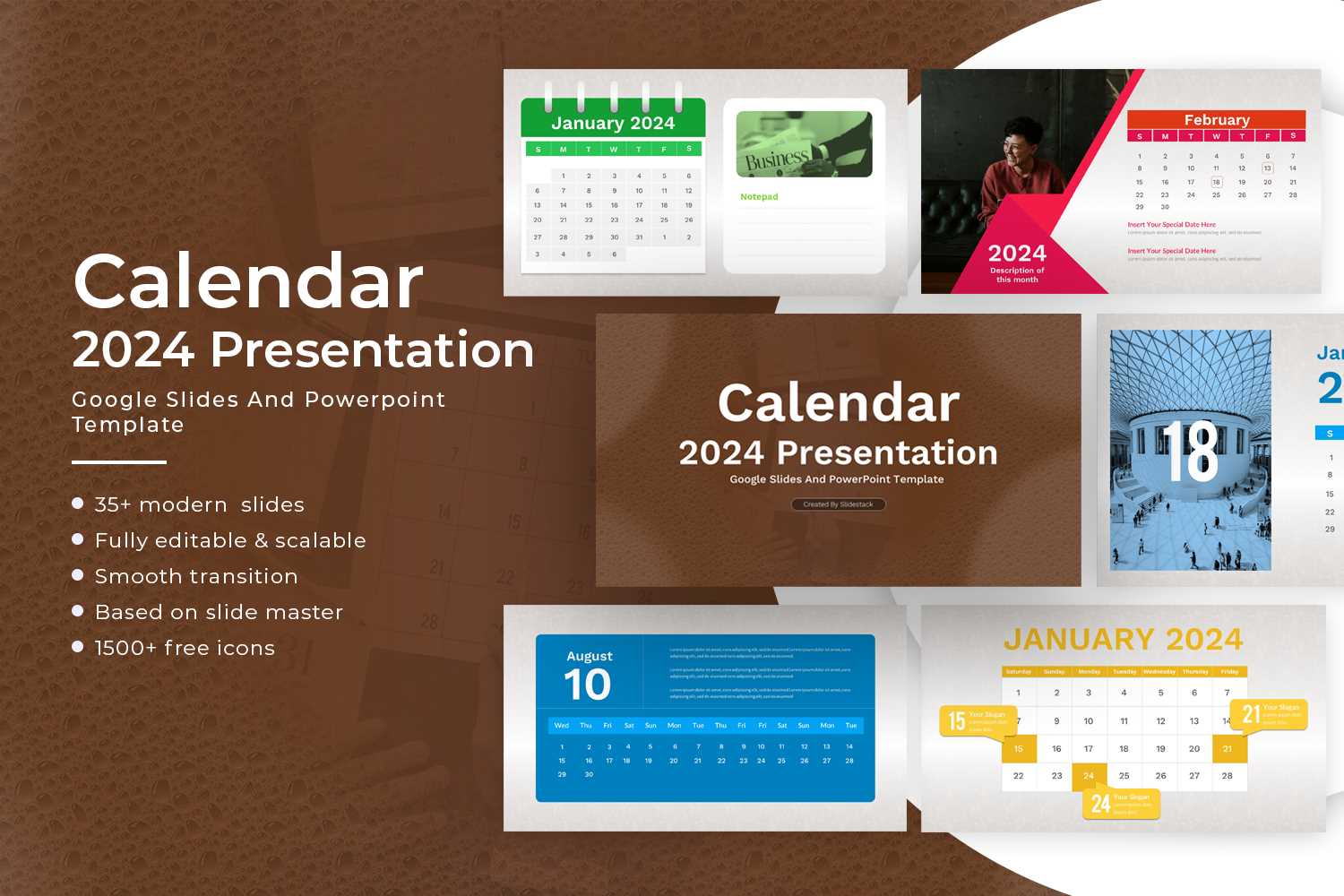 powerpoint calendar template free