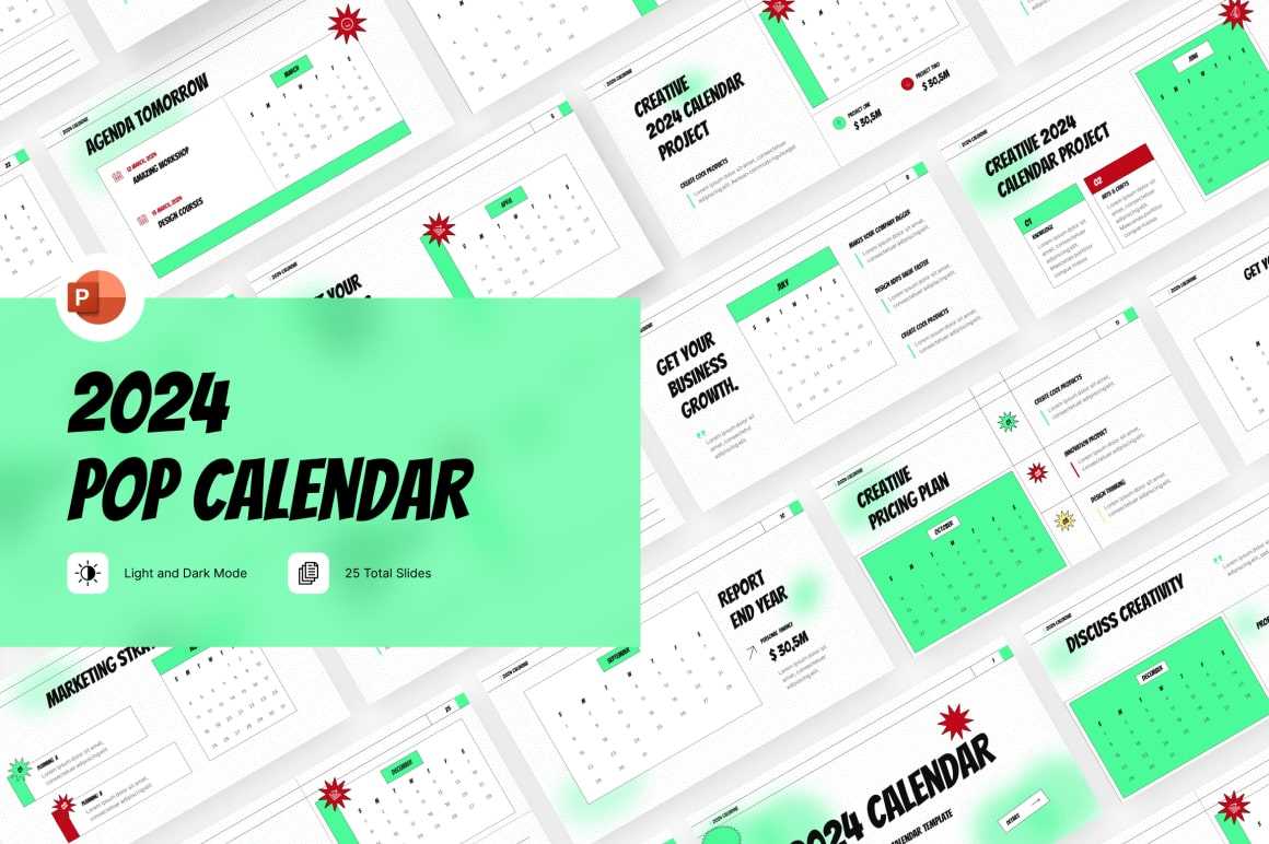 calendar slides template