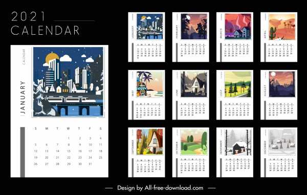 landscape calendar template