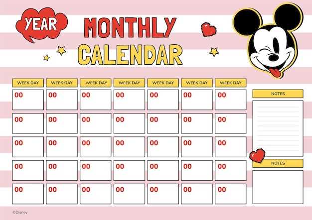 monthly calendar templates free