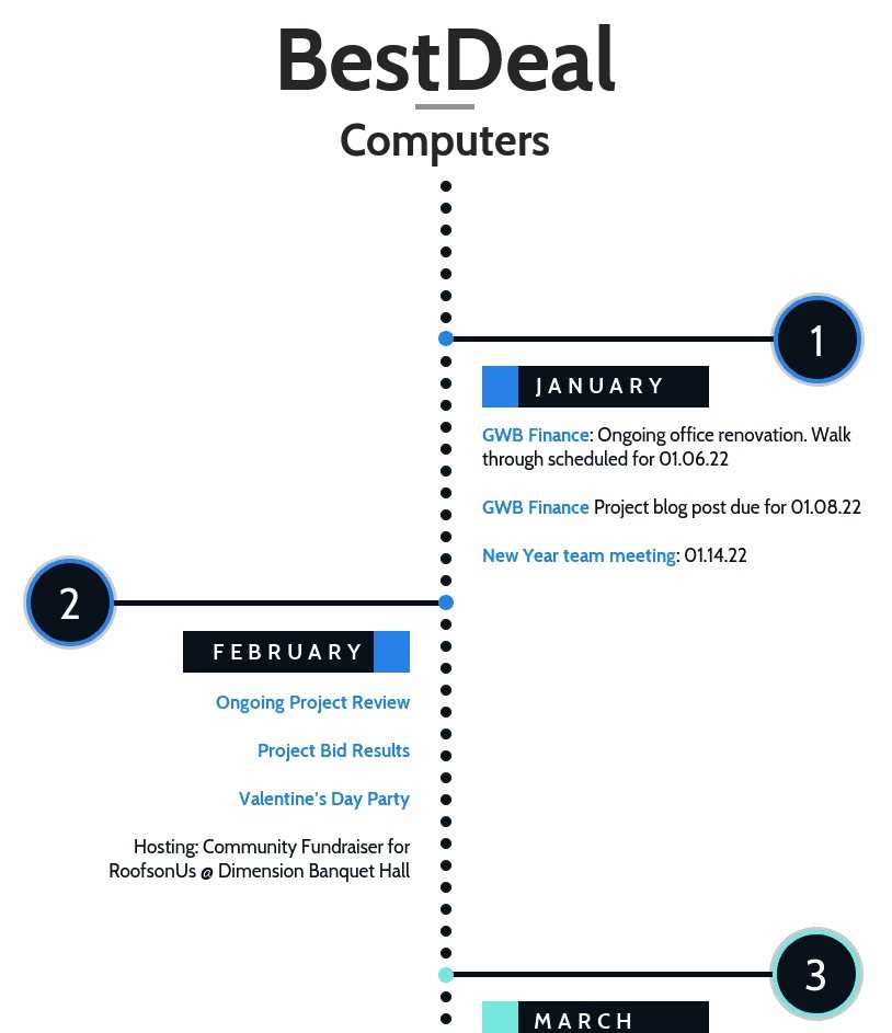 monthly timeline calendar template