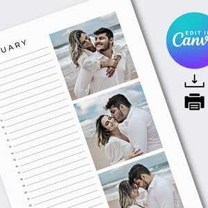 birthday calendar template canva