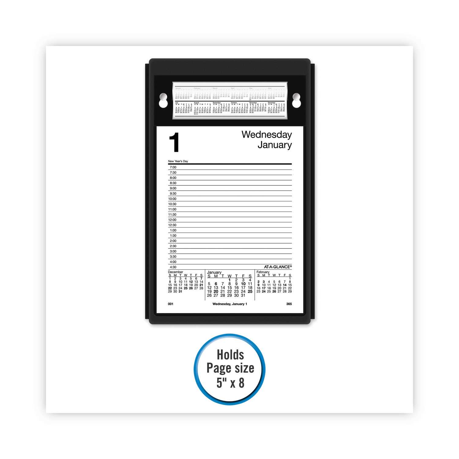 daily desk calendar template