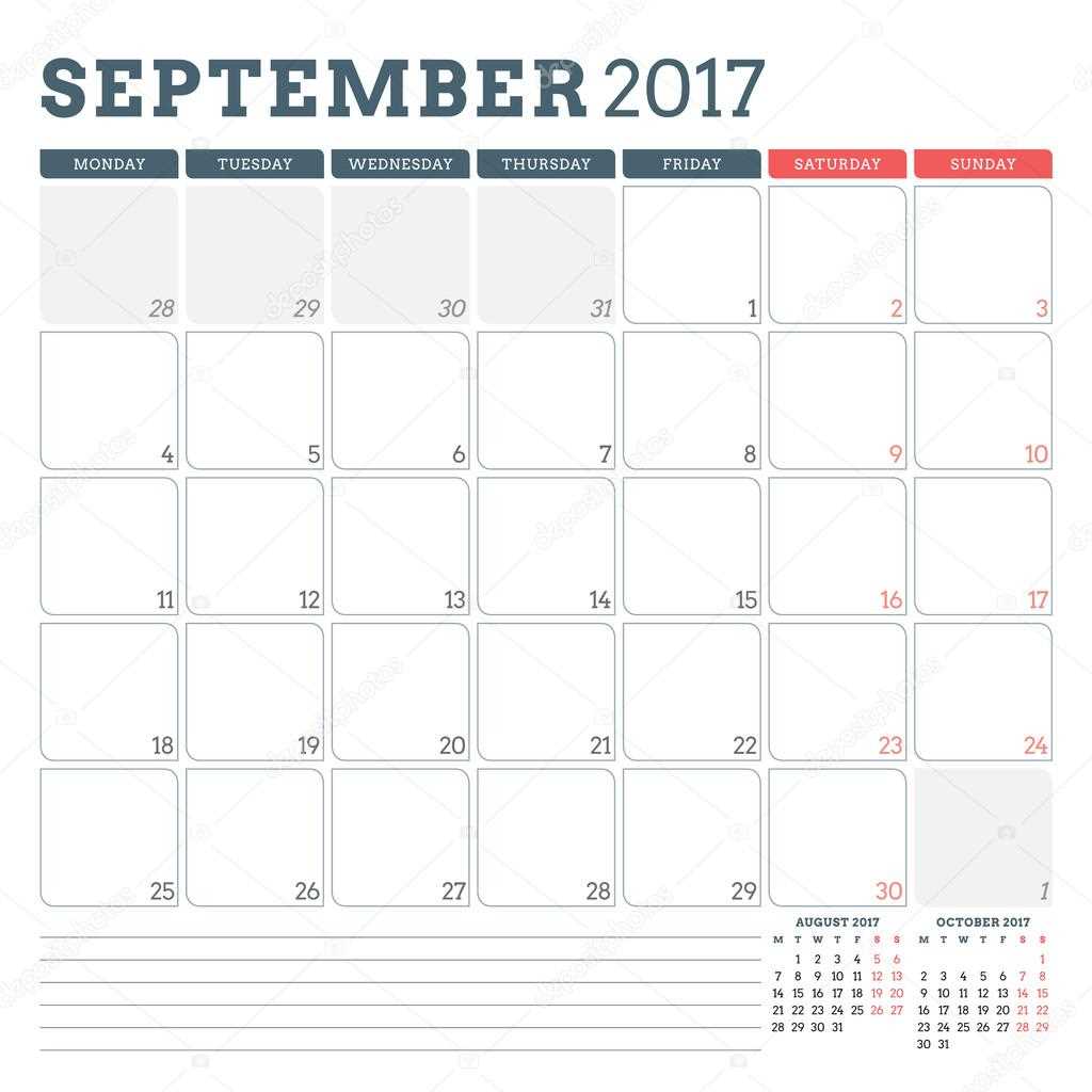 3 week calendar template