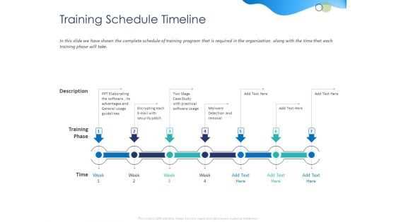 training calendar template ppt